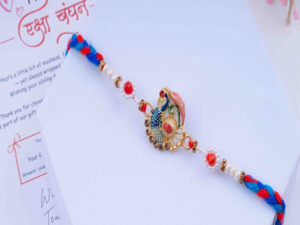 Braided Peacock Rakhi Online
