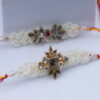 Pearl & Kundan Bhaiya Bhabhi Rakhi Online