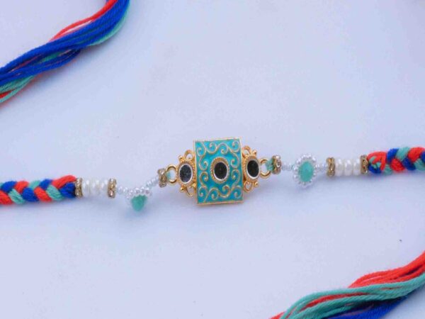 Blue & Aqua Designer Rakhi - Rooh Rakhi