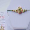 Green Meenakari Rakhi Online for Brothers