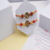 Om and Swastik Rakhi Combo of 2