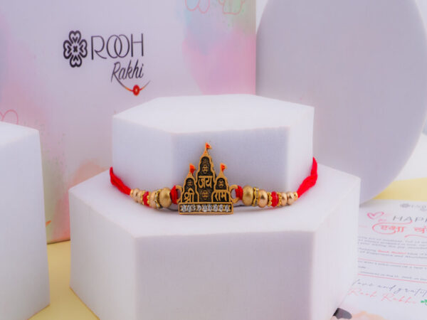 Jay Shree Ram Rakhi with Ayodhya Shree Ram Mandir Motif