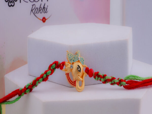 Ganesha Rakhi | Braided Thread Rakhi Online
