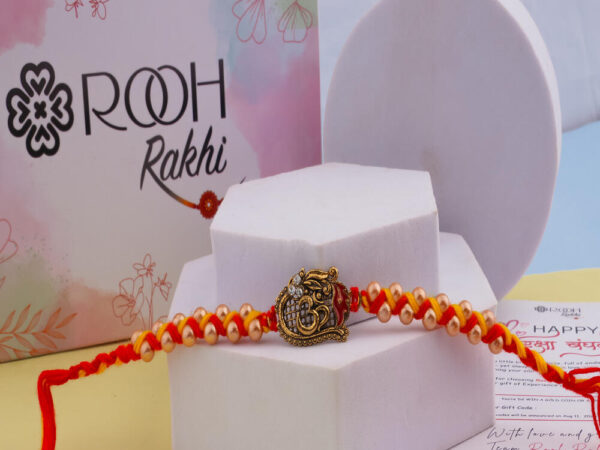 Om Beaded Rakhi Online for Brother