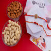 Set of 2 - Designer Rakhi Combo with Dry Fruits