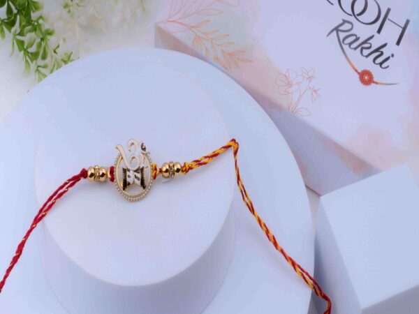 Spiritual Om and Damru Rakhi Online - Rooh Rakhi