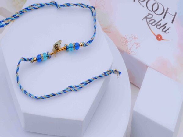 Shree Krishna Morpankh Rakhi Online at Rooh Rakhi