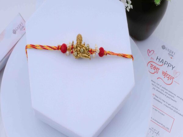 Lord Ganesha Rakhi - Traditional Rakhi Design