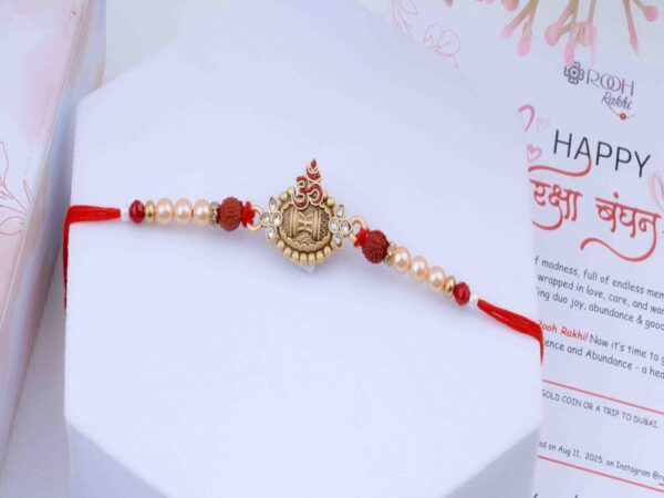 Om & Damru Traditional Rakhi for Brother