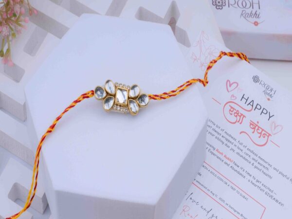 Kundan Rakhi for Brother
