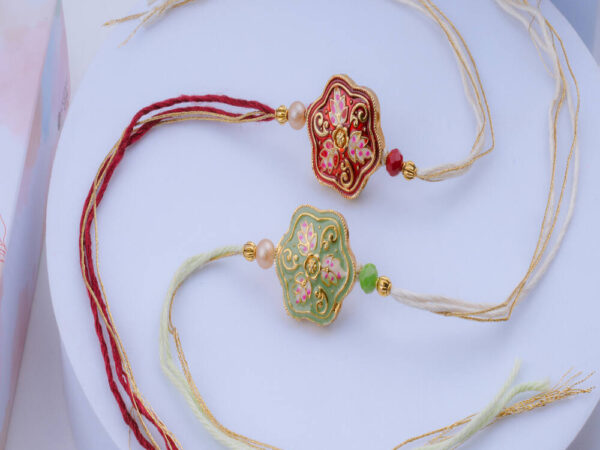 Enamel Rakhi Set of 2 Online
