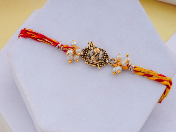Shivling Pearl Rakhi