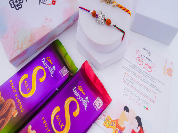 Shivling Rakhi Set with Chocolates Hamper