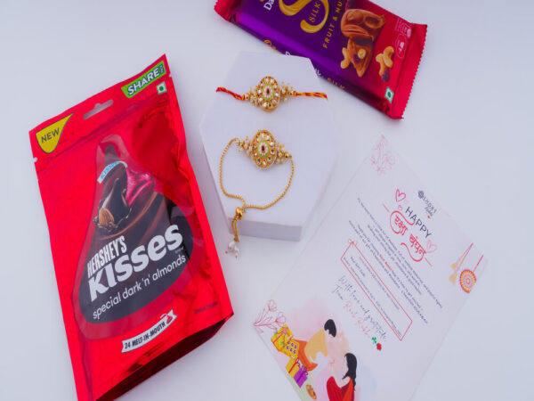 Bhaiya Bhabhi Rakhi with Chocolates Hamper