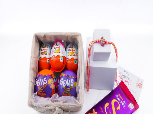 Ganesha Kids Rakhi with Chocolates Hamper