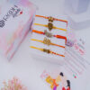 Bro Rakhi Set of 5 online for multiple brothers