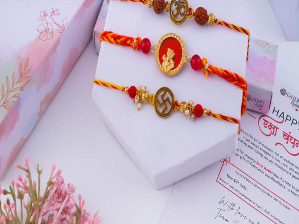 Traditional Rakhi Set of 3