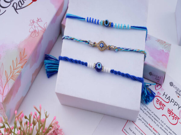 Evil Eye Rakhi Set of 3