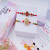 Floral Enamel Rakhi Combo of 2