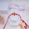 Swastik Diamond Rakhi with Pearls