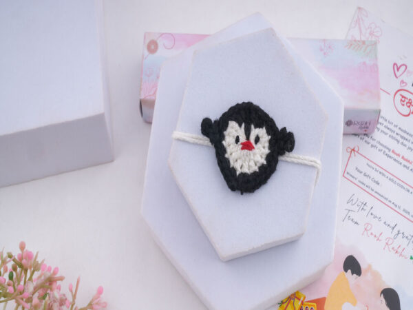 Cute Handmade Kids Crochet Rakhi
